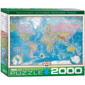 ユーログラフィックス2000ピース ジグソーパズル 世界地図8220-0557 【並行輸入】｜runsis-store