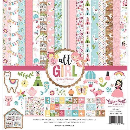 Echo Park Collection Kit 12X12-All Girl -LG206016 ...