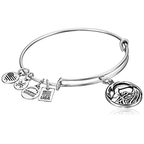 Alex and Ani チームUSA水泳 拡張可能なバングルブレスレット One Size 【並行...