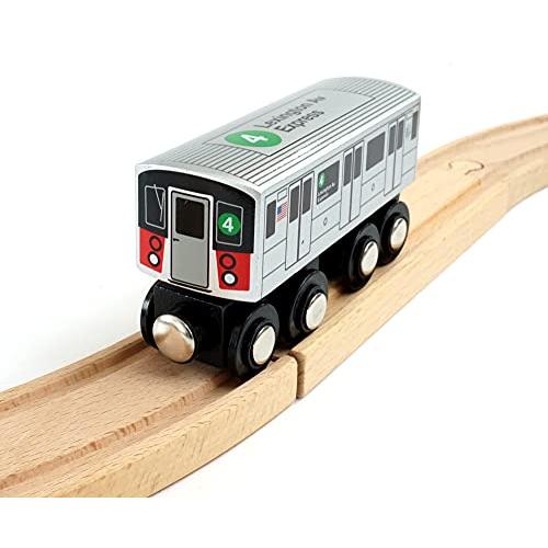 Munipals ニューヨーク市地下鉄 木製鉄道 (A Division/IRT) 4列車/レキシン...