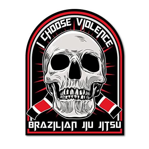 I Choose Violence BJJ ブラジリアン 柔術 バンパーステッカー デカール 車 カ...