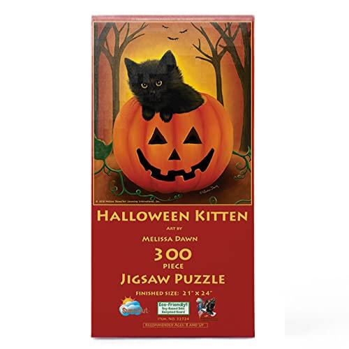 Halloween Kitten 300 pc Halloween Jigsaw Puzzle by...