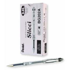 Pentel Arts Slicci 0.25mm?極細 ゲルペン レッドインク 12本入りボックス (BG202-B) 12 Pa 【並行輸入】｜runsis-store