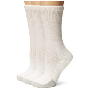 (Medium  White) - Men's - Women's Tennis Thick Padded Crew Socks 【並行輸入】｜runsis-store