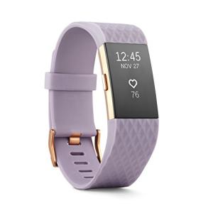 Fitbit Charge 2 心拍数 + フィットネスリストバンド、特別版、ラベンダーローズゴールド、ラージ (米国版) Larg 【並行輸入】の商品画像