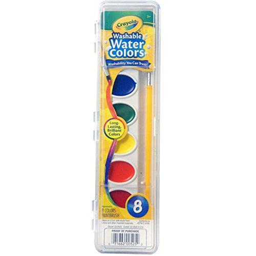 クレヨラCrayola Washable Watercolors  8 count Case of ...