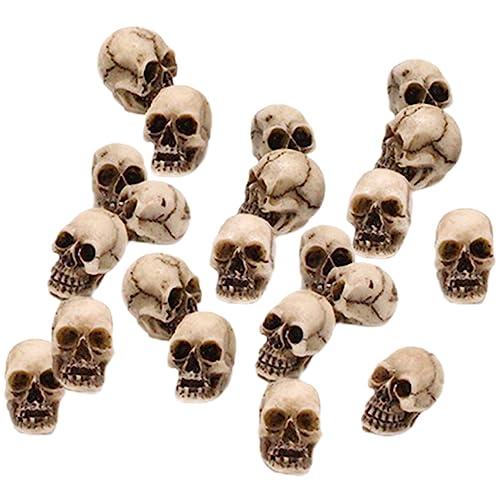 ABOOFAN 20個 ハロウィン スカル 装飾 樹脂 ミニ スカル 人間 スケルトン 頭蓋骨 ハロ...