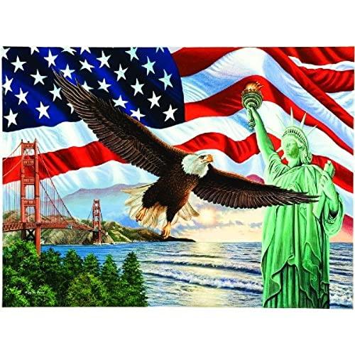 からSea to Shining Sea???American Flag Bald Eagle Li...