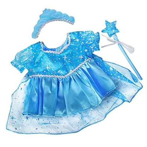 Blue Snow Princess Gown Outfit Teddy Bear Clothes ...