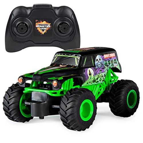 Monster Jam 墓掘り機 公式 リモコン モンスタートラック おもちゃ 1:24スケール 2...