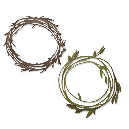 Sizzix Thinlits Dies By Tim Holtz-Funky Wreath -66...