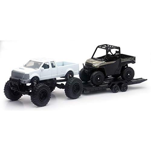 New-Ray Toys 4 X 4 ピックアップトラックとポラリスレンジャー(車両の色は異なる場合...