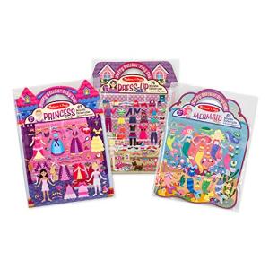 Melissa & Doug パフィーステッカーアクティビティブックセット ドレスアップ、プリンセス、マーメイド - 再利用可能なス 【並行輸入】｜runsis-store