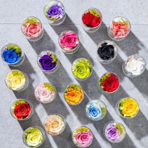 プリザーブドフラワー ギフト 花 シェリ ガラ...の詳細画像5