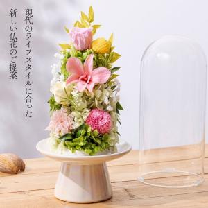 お供え 花 プリザーブドフラワー 仏花 ガラス...の詳細画像5