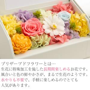 プリザーブドフラワー ギフト 花 写真立て モ...の詳細画像2