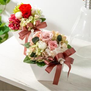 プリザーブドフラワー ギフト 花 プチシャンド...の詳細画像1