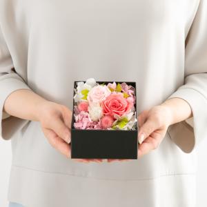 プリザーブドフラワー ギフト 花 ポルト ボッ...の詳細画像1