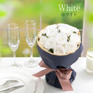 バラ 花束 12本 プロポーズ プリザーブドフ...の詳細画像4