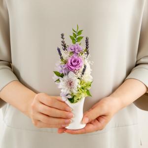 お供え 花 プリザーブドフラワー 仏花 紬 供...の詳細画像3