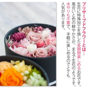 プリザーブドフラワー ギフト 花 ヴィフ ボッ...の詳細画像3