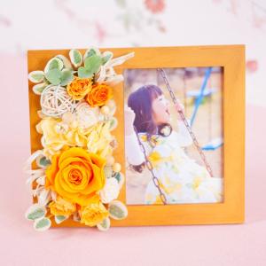 プリザーブドフラワー ギフト 花 写真立て ウ...の詳細画像3