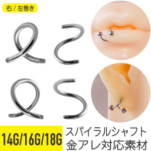 ジュエル スパイラルバーベル 16G 軟骨ピアス ボディピアス : From da
