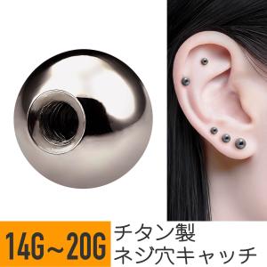 チタン ストレート バーベル 14G 16G 18G 軟骨ピアス シルバー : From