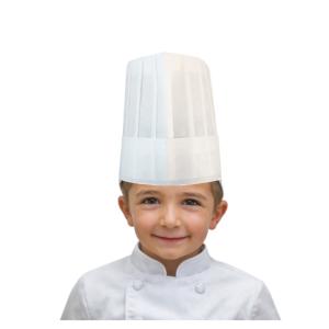 コック帽 10枚入り キッチン 紙帽子 シェフ パリスハット 不織布帽子