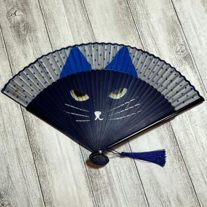 折扇子 シンプル 扇型 猫 ネコ 浴衣 可愛いの詳細画像4