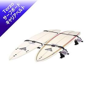 Terzo テルッツォ  サーフボードキャリア 4枚積み スクエアバー 積載用アタッチメント ベルト ブラック ダイヤル巻取り式 EM35