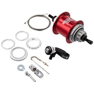 Sturmey-Archer S3X レッド 32H OLD120mm 3速固定ギアハブ 3速専用サムシフター付属 フィクスドバイクカスタム