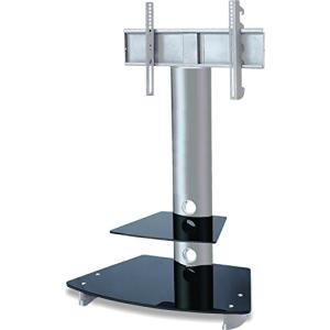 テレビスタンド TVタワースタンド STARPLATINUM 26-46インチ対応 ブラック/シルバー