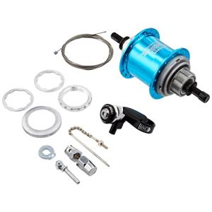 Sturmey-Archer S3X ブルー 32H OLD120mm 3速固定ギアハブ 6速専用サムシフター付属 フィクスドバイクカスタム