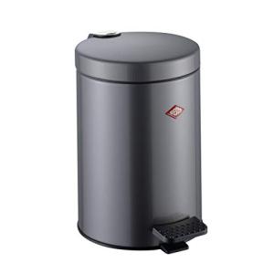 WESCO  ペダル式ゴミ箱 メタリックグラファイト サイズ:20×H29cm ペダルビン5L 104 104012-13