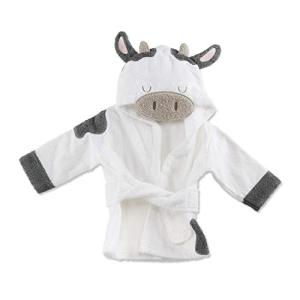 Baby Aspen フード付きベビーバスローブ カウ