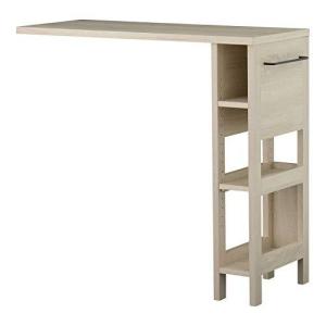 佐藤産業 LAFIKA オプションテーブル 幅102.5cm 奥行40cm 高さ92.5cm オークホワイト 伸縮可能 省スペース スチール取っ手 LF93-103OP IV