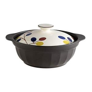 TAMAKI 土鍋 サーマテック 3-4人用 ソング 直径29.5×奥行25.3×高さ13.7cm 電子レンジ オーブン 直火 IH対応 吹きこぼれにくい 軽量 T-920923