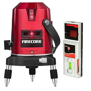 Firecore 5ラインレーザー墨出し器 EP-5R レーザーレベル 4垂直 1水平 増強ポイント 微調整 自動補正 墨出器 水平