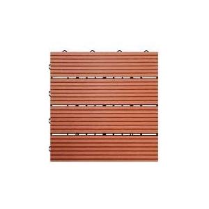 ウッドパネル 30X30cm 27枚セット 木目調 ジョイントマット パネル ガーデン ガーデニング ベランダ DIY 金源リビング