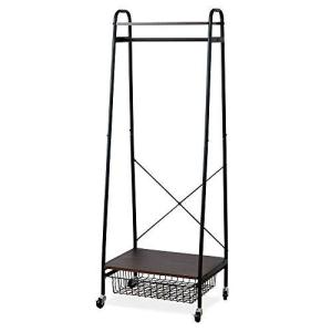 moca company Basketton ハンガーラック キャスター付き 幅56.5 ブラック ブラウン