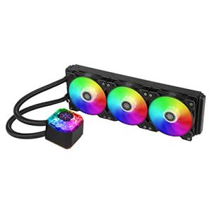 Silver Stone RGB高性能ARGB AIO水冷クーラー 虹色12cmファンX3 SST-IG360-ARGB