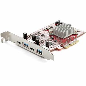 StarTech.com 4ポート増設PCI Expressインターフェースカード／10Gbps USB 3.1 Gen2拡張カード／PCIデュアルコントローラ／2