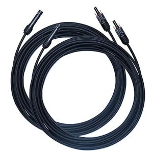 ソーラー 延長 ケーブル 1500V 25m ソーラーパネル接続用 コネクタ付き MC4コネクター 太陽光コネクター 2本セット