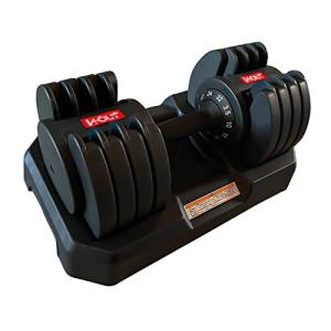 Wout ダンベル 可変式 最小5kg〜最大25kg 5段階調節 クイックダンベル アジャスタブル 鉄アレイ