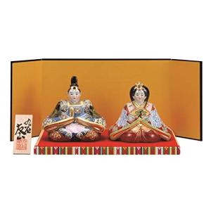 雛人形盛 K7-1622 男雛/幅14×奥行11×高さ13.5cm 女雛/幅13.5×奥行13×高さ12.5cm