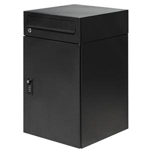 ottostyle.jp ポスト付き 宅配ボックス 大容量 110サイズ対応  郵便も受け取れる2段式 ダイヤルロック