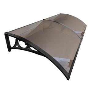 Bunny Ears 屋根庇 ひさし 雨よけ, テラス 玄関 梅雨対策 住宅用 80x200cm パティオ日除け 後付け 雨雪パネルをミュー