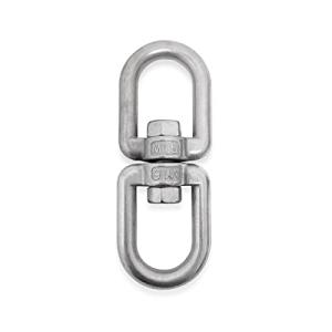 simPLEISURE ステンレス製スイベル 13サイズ各セット 回転金具 業務用スイベル チェーン金具 ねじれ取り よりとり よりもどし M25 1個 qb500155l01n0