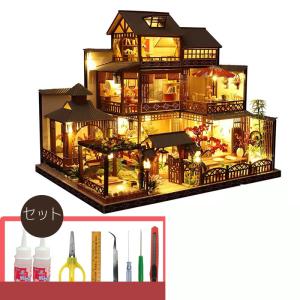 ドールハウス 手作りキットセット庭　別荘 ミニ家具工芸品キット